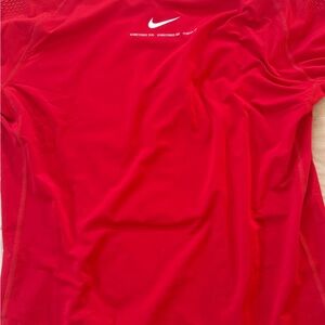 Nike Nocta Red Compression Short Sleeve